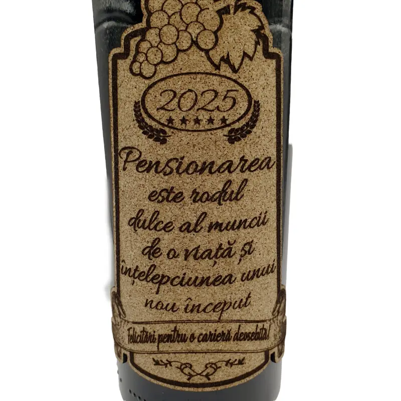 Pensionare, felicitari pentru o cariera deosebita, eticheta pluta cu mesaj